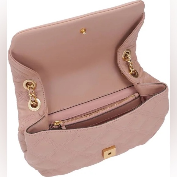 👛Tory Burch Fleming Soft Convertible Shoulder Bag: Pink Moon Leather/Chain👛 - Picture 16 of 17